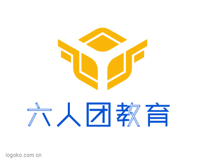 六人团教育logo设计