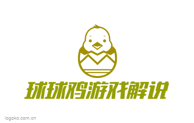 球球鸡游戏解说logo设计