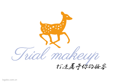 Trial makeuplogo设计