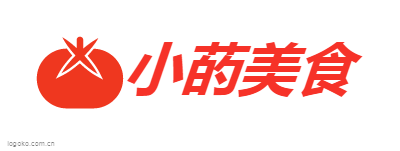 小菂美食logo设计