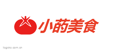 小菂美食logo设计