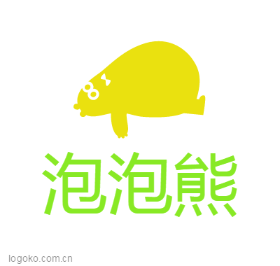 泡泡熊logo设计