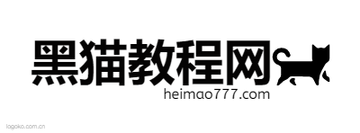 黑猫教程网logo设计