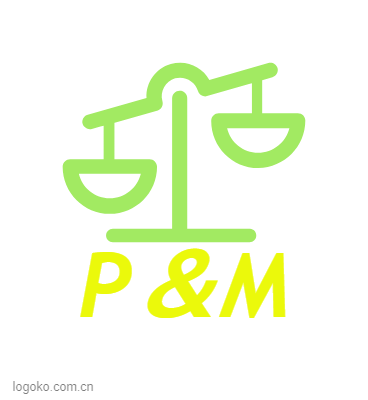 P＆Mlogo设计