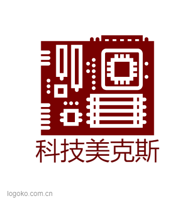 科技美克斯logo设计