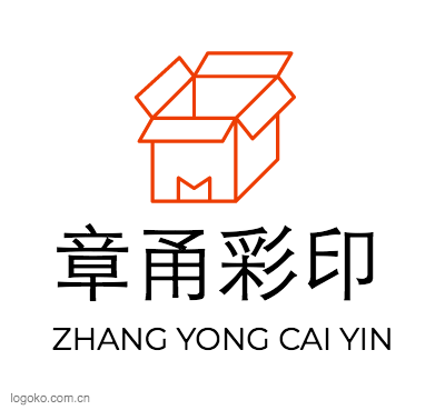 章甬彩印logo设计