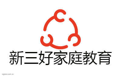 新三好家庭教育logo设计