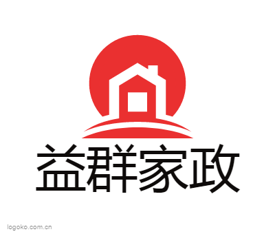 益群家政logo设计