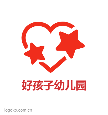 好孩子幼儿园logo设计