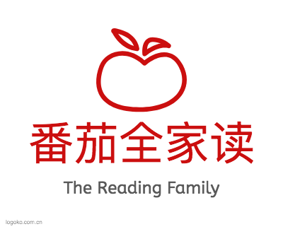 番茄全家读logo设计