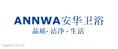 ANNWA安华卫浴logo设计