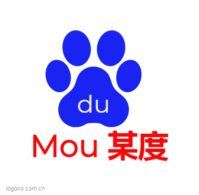 Mou 某度logo设计