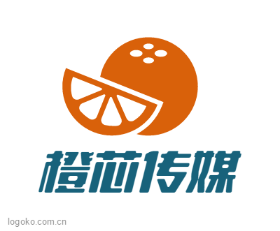 橙芯传媒logo设计
