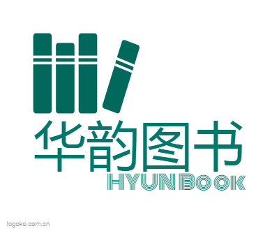 华韵图书logo设计