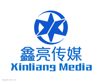鑫亮传媒logo设计