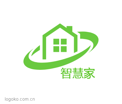 智慧家logo设计