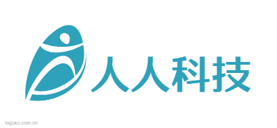 人人科技logo设计