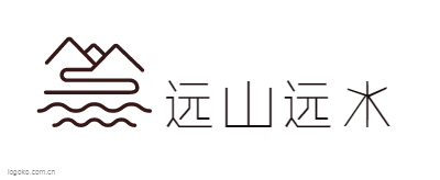 远山远水logo设计
