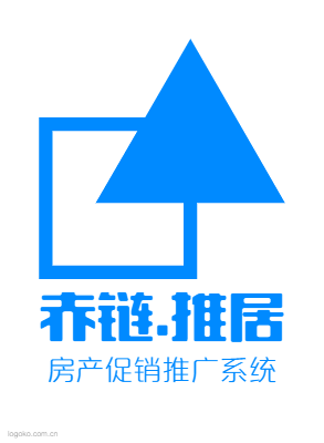 赤链.推居logo设计