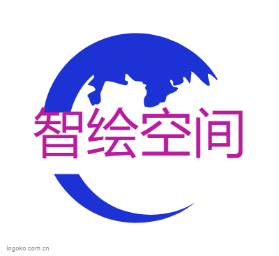 智绘空间logo设计