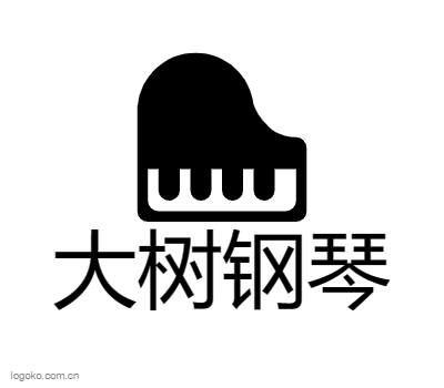 大树钢琴logo设计