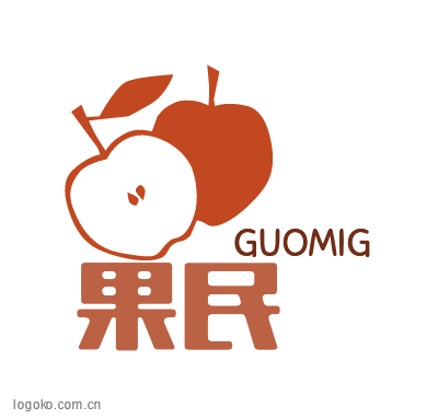 果民logo设计