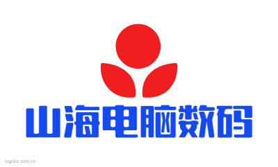山海电脑数码logo设计