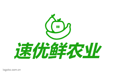 速优鲜农业logo设计