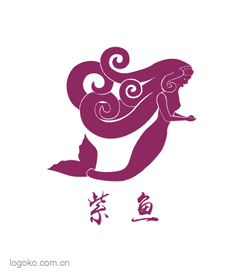 紫 鱼logo设计