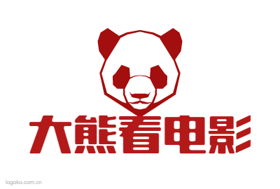 大熊看电影logo设计