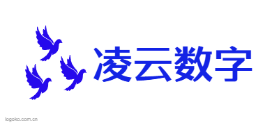 凌云数字logo设计