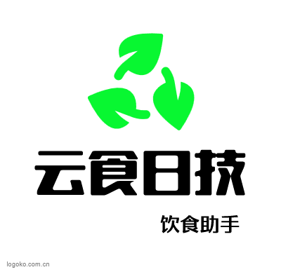 云食日技logo设计