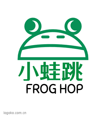小蛙跳logo设计