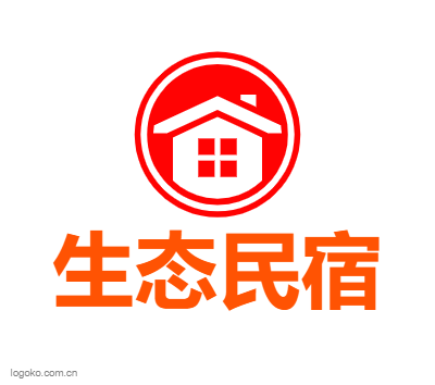生态民宿logo设计