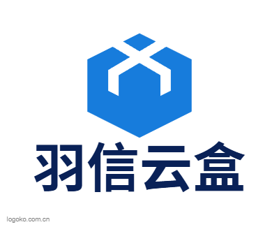 羽信云盒logo设计
