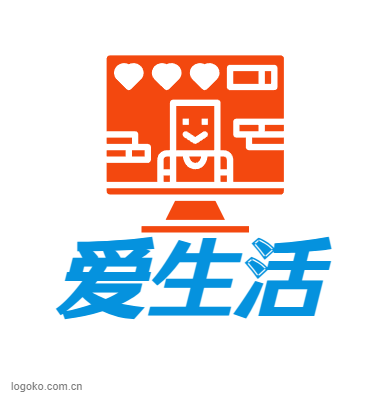 爱生活logo设计